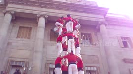 3de9f by Joves Xiquets de Valls during Mercè Festival 2016 in Barcelona.