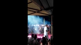 Walking on burning coals