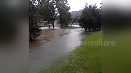 Severe flooding in North Carolina during Hurricane Matthew