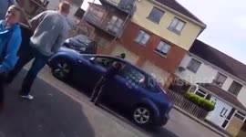 Man throws eggs and flour at woman on her birthday