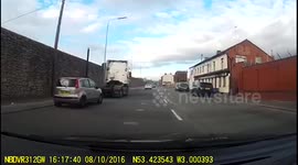 Police chasing Moped