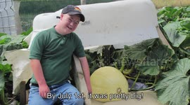 Student with Down syndrome grows a UK champion pumpkin