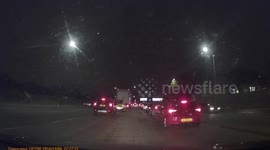Car makes crazy turn on the North Circular A406