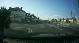 Idiot on L plate dirt bike.