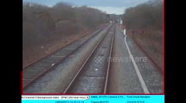 Train Level Crossing Near Miss With Van