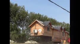 Man spends thousands building luxury, wooden caravan by hand