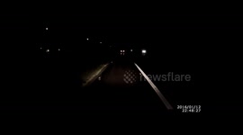 CAR ELECTRIC FIRE ON MOTORWAY