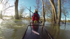 Kayaking the Oxford floods