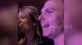 Man sings