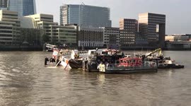 Thames pleasure boat capsizes