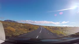 ICELAND DASH CAM autumn colours in Pingvellir National Park