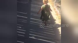 Newsflare Edit - Toddler running in slow motion