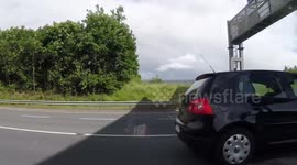 08-D-33717 Black VW Golf Talking on the Mobile while driving M50 01-07-2016