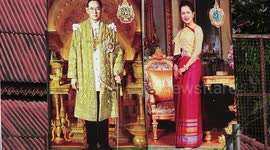 Portraits of Thailand's King and Queen