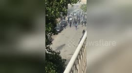 Newsflare Edit - Riots before the match Paok Fc - Iraklis Fc in thessaloniki