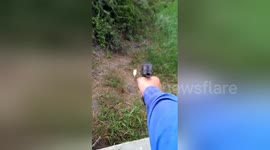 Newsflare Edit - Desert eagle 44. Magnum one handed