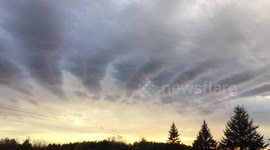 Beautiful cloud formation over Minnesota