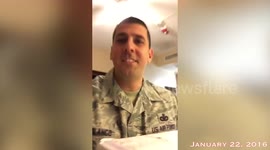 Heartwarming pregnancy announcement for US serviceman