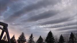 Beautiful timelapse of bizarre cloud formation over Minnesota