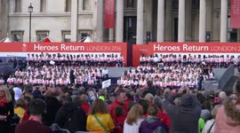 'Olympic Heroes Return' celebration in London, UK