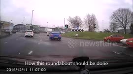 Idiot Van driver fails to stop after accident UK Dashcam
