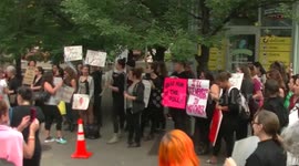 Protesters rally to oppose Donald Trump's 'sexist' comments