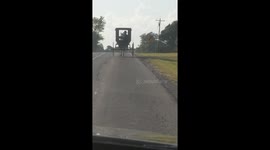 Driver late for work as Amish horse-and-cart blocks road