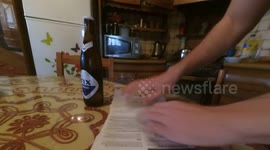 How To Open A Bottle Of Beer With A Piece Of Paper