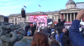 Team GB Olympians are dancing to The Vamps with crowds in Trafalgar Square