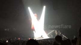 Justin Bieber tells crowd to be quiet during concert in Manchester, UK