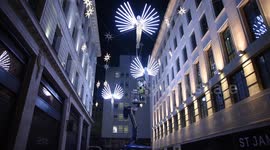 Christmas decorations put up 'super early' in London's Jermyn Street