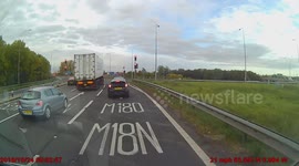 Driver nearly side swipes me