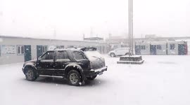 Heavy autumn snow in northern China