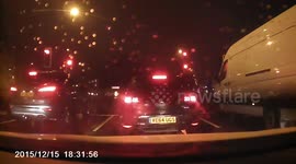 New A45 / Broad Lane roundabout Coventry  Car Crash UK