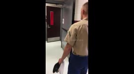 Marine surprises sister at school by coming home early from training