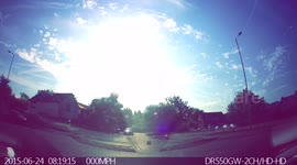 Dangerous overtaking saved by learner driver