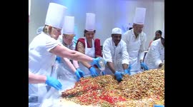 Christmas cake mixing ceremony in india