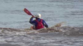 Severn bore tidal wave observed