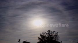 Beautiful solar halo phenomenon