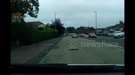 Is this drunk driving road rage? You decide. Milngavie, Glasgow, UK.
