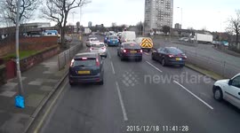 taxi bump liverpool  dashcamera