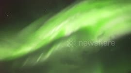 REALTIME VIDEO - NORTHERN LIGHTS - EXTREME FAST MOTION