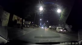 UK Dashcam - Wrong side of the road overtake