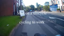 Unicycle to work