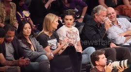 Kendall Jenner attends NBA game in Los Angeles, CA