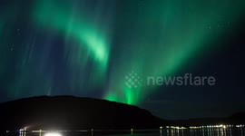 Amazing footage of aurora borealis in Norway