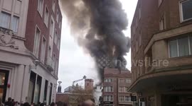 Newsflare Edit - Fire breaks out near Exeter cathedral
