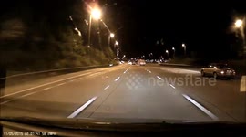 Near miss on the M25 Lorry truck accident avoided