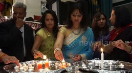 People celebrate Diwali in London