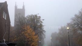 Fog in London on Halloween